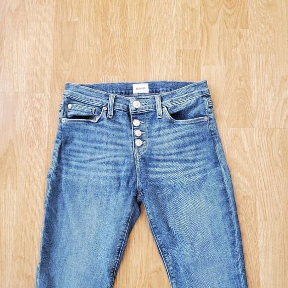 Hudson Natlie Super Skinny Button Fly Ankle Jeans - size 28. - Picture 5 of 14